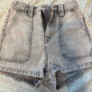 Wild Fable Black & White Jean Shorts